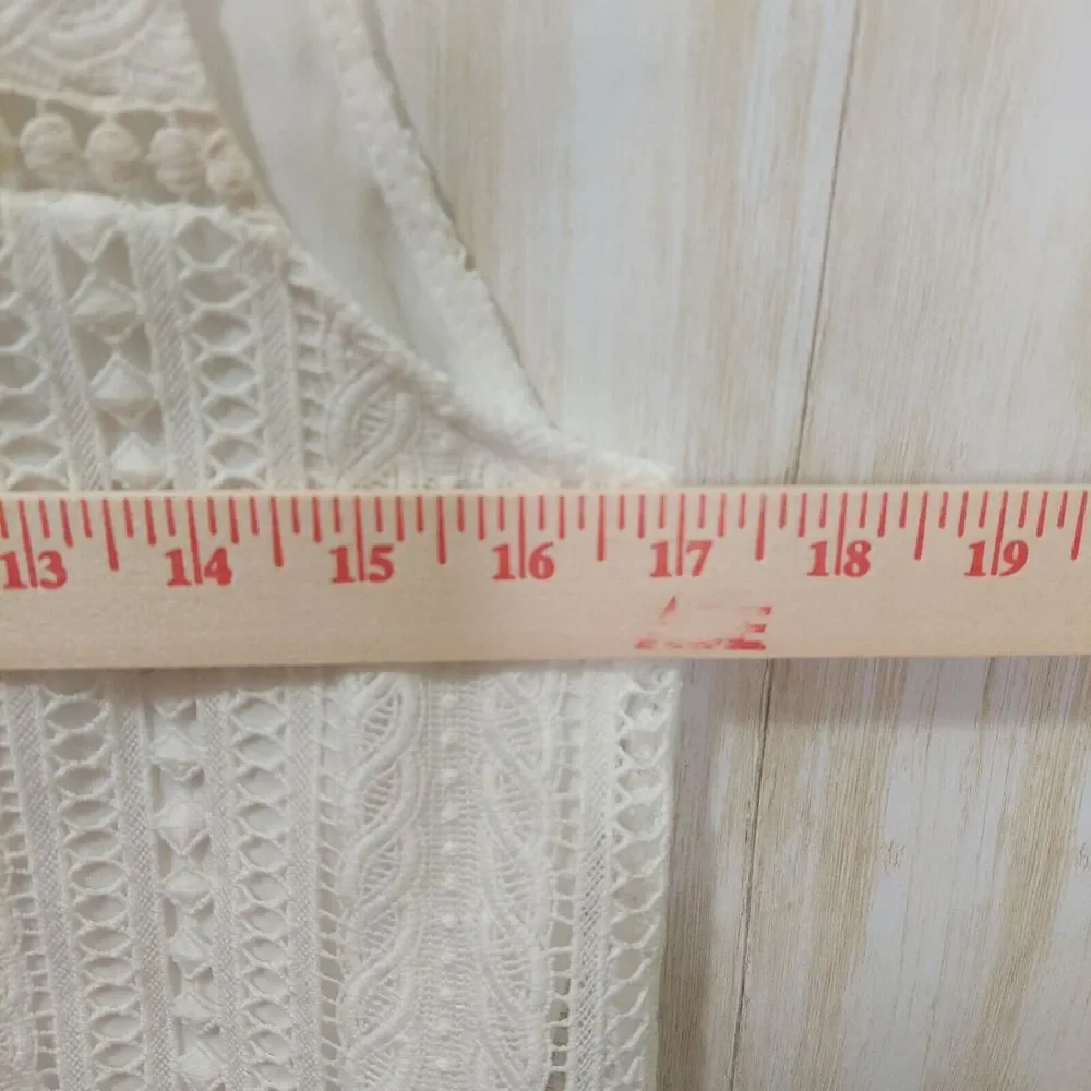 Doe & Rae Women’s Sheath~Size Small~ Sleeveless~Lace Overlay~Drop Waist~Lined - Picture 10 of 12